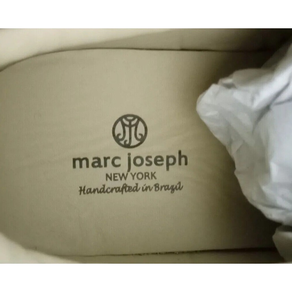 Marc Joseph New York Clarkson St Mens 6.5 Black Ice Blue Grain Leather Sneakers - Picture 7 of 14